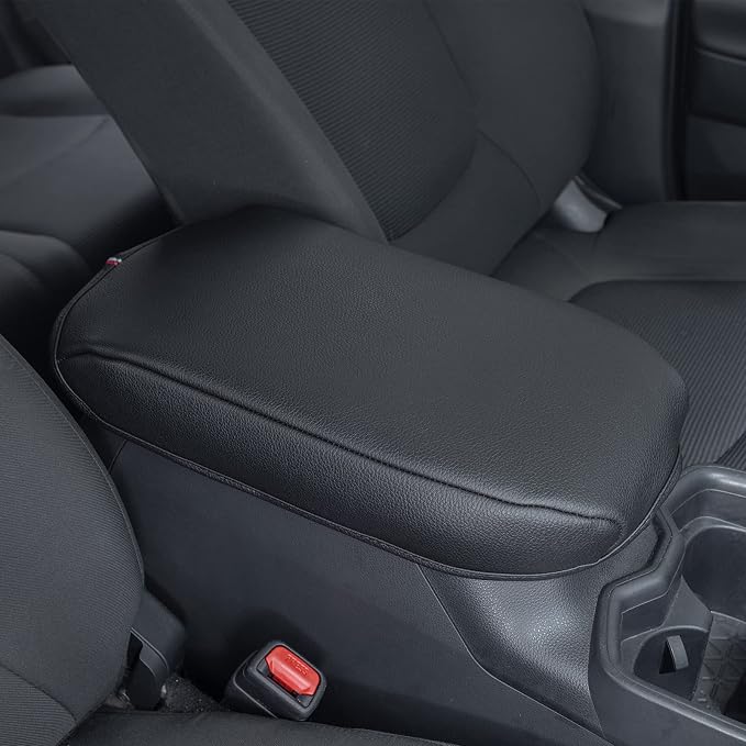JDMCAR Center Console Tray Organizer (Blue Trim) and Center Console Cushion Compatible with RAV4 2022 2021 2020 2019 Accessories