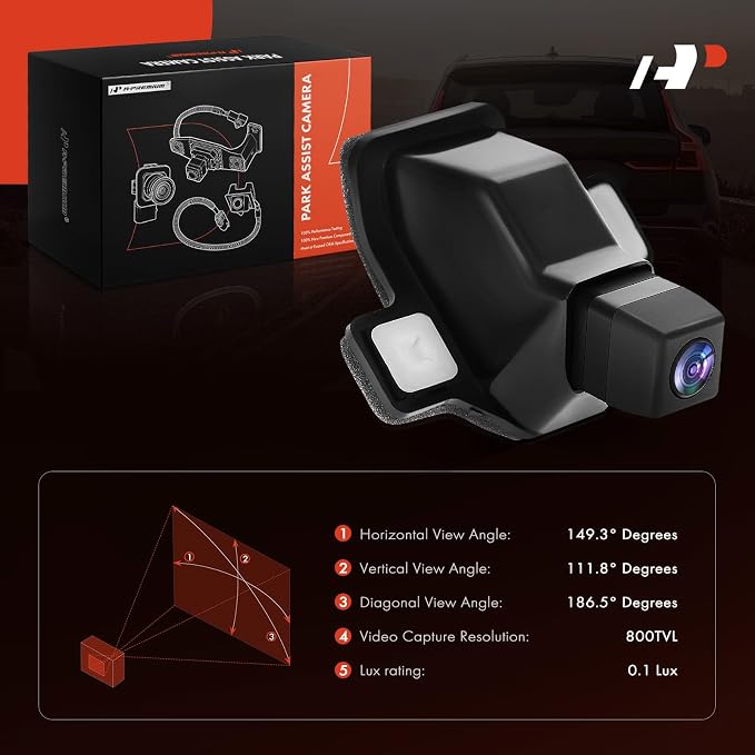 A-Premium Park Assist Camera Rear View Backup Reverse Camera Compatible with Select Toyota Models - 2014 2015 4Runner - Replace# 8679035060