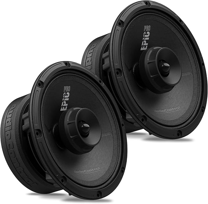 AudioControl EPICPRO6CX Epic PRO 6.5” Coaxial Car Speakers Set (Pair), 300W Max, 4 Ohm, Rear or Front Door Speakers for Truck or Car Audio System, Pro Audio High SPL Full Range Speakers