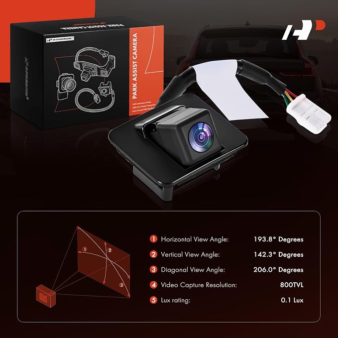 A-Premium Rear View Backup Camera Compatible with Mazda | Parking Camera for 2017 2018 2019 3 - Replace# B61T67RC0