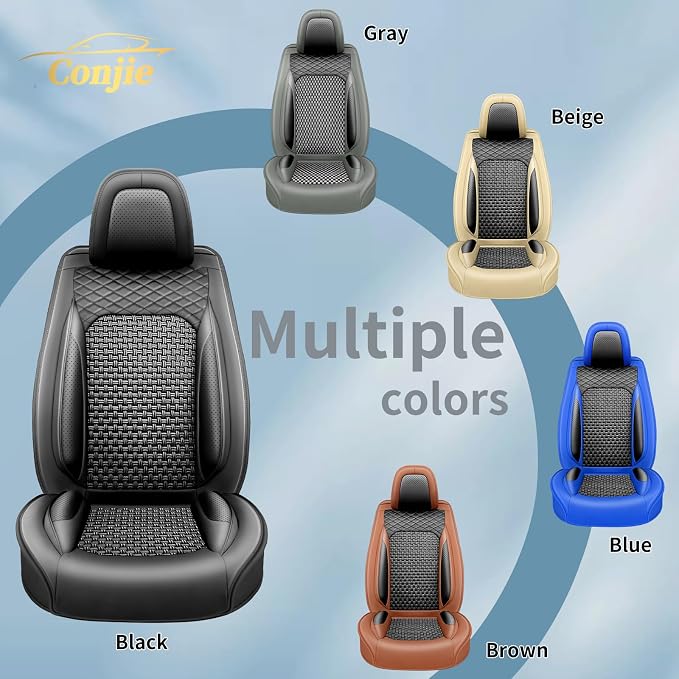 Fit Altima Ice Silk Cooling Car Seat Covers for Nissan Altima 2012-2025 2026, Breathable Seat Protector, Anti-Slip & Scratch-Resistant，Sweatproof Auto Cushion Covers（5 Seats, Black）