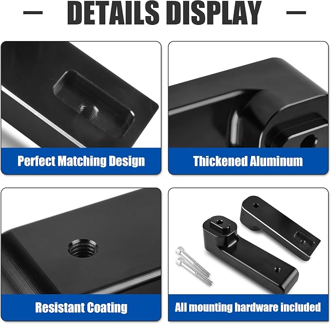 Passenger Footpeg Rising Kit for Spyder RT, Adjustable Rear Floorboard Pedal Foot Peg Risers Fit for Can Am Spyder RT 2010-2021