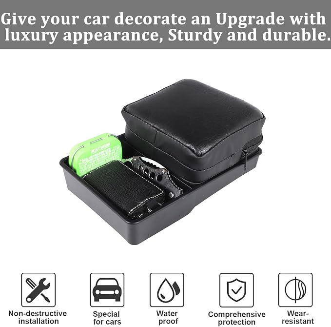 HAPPYHORSE Car Center Console Armrest Cushion Pad Storage box Compatible with Toyot@ GR86/Subaru BRZ 2022-2025, Center Console Armrest Organizer storage box Pillow Cushion Pad Accessories