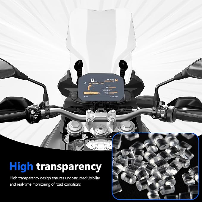 Motorcycle Windshield for F850GS Reduce Wind Resistance Front Windscreen Wind Deflector Fits for BMW F 850gs Adventure F850 GS/ F850 ADV (Clear)