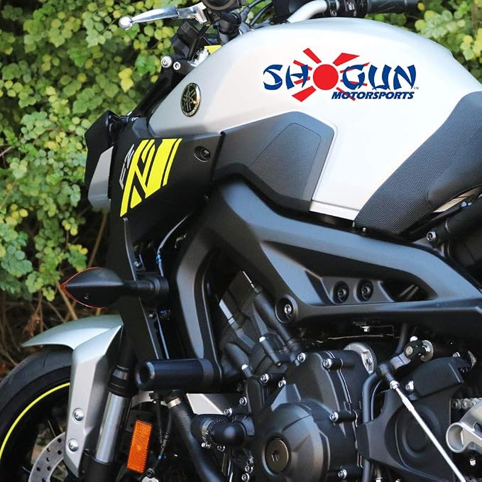 Shogun USA Made Yam MT-09 MT 09 MT09 2018 2019 2020 FZ09 FZ 09 2017 Black No Cut Frame Sliders Fits ABS & Non ABS Models - 750-6429