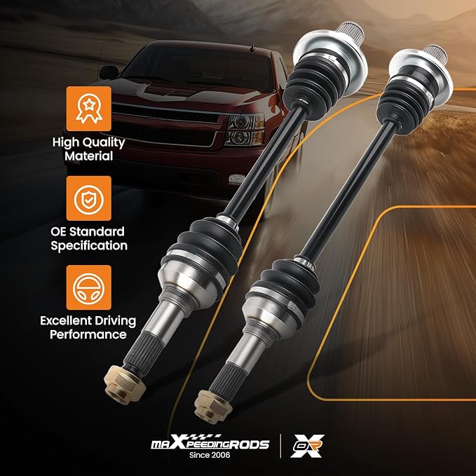 maXpeedingrods Pair (2) Rear CV Axle Shaft Assembly for Yamaha Rhino 450 2006-2009, Rhino 660 2004-2007, Left and Right Side, Replace# 5UG-F530W-00-00, 5UG-F530W-00-00