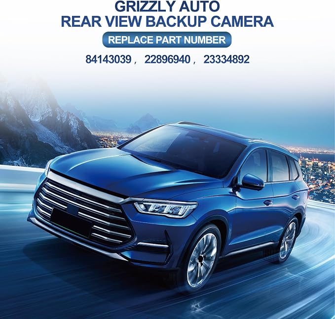Rear View Backup Camera Compatible with Chevy Colorado 2015-2019, for GMC Canyon 2015-2019 2.5L 2.8L 3.6L, Replace 22896940 84143039