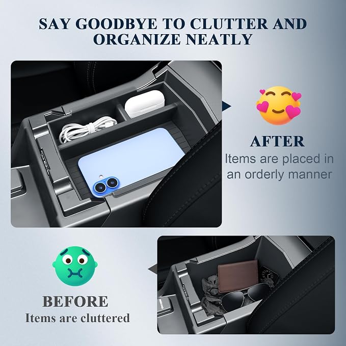 BIBIBO 2026 Forester Center Console Organizer for 2026 Subaru Forester Base/Premium/Sport/Limited/Touring Console Tray 2026 Subaru Forester Insert Glove Pallet Organizer Tray(Not for 2025 Forester)