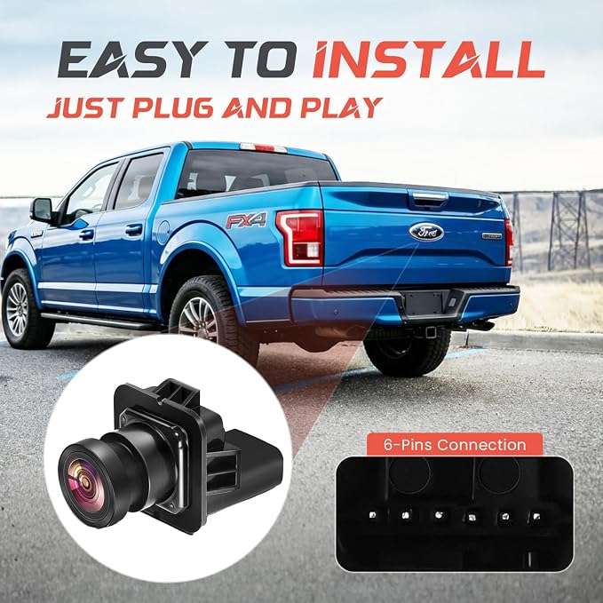 Ford Edge Backup Camera OEM Kit, Rear View Camera for 2011 2012 2013 2014 2015 Ford Edge Accessories, Reverse Camera Back Up Nightvision Replacement OE BT4Z-19G490-B FL1T-19G490-AC BT4Z19G490