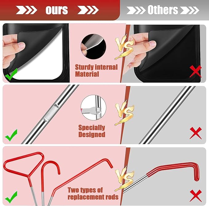 25 PCS Professional Car Tool Kit,66 Inch Stainless Steel Repair Tools