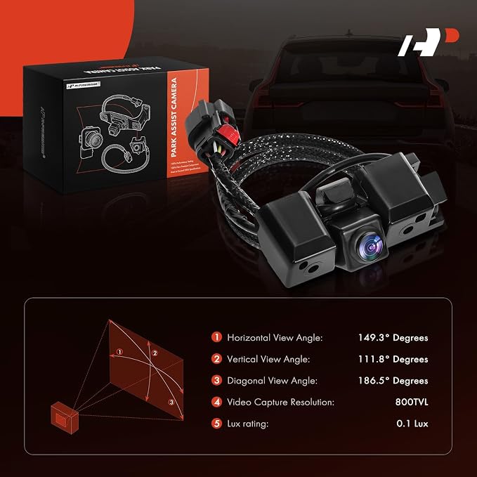 A-Premium Park Assist Camera Rear View Backup Reverse Camera Compatible with Select Chevrolet & GMC Models - 2015-2022 Colorado, 2015-2022 Canyon