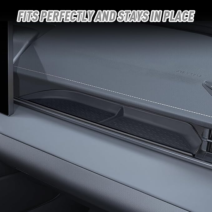 Passenger Storage Organizer Mat for Toyota RAV4 Accessories Center Console Glove Box Storage Organizer Black