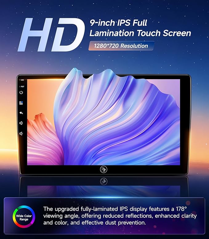 5G WiFi Android Car Stereo for Toyota Camry 2006 2007 2008 2009 2010 2011, 9 Inch IPS HD Touch Screen Car Radio Wireless CarPlay Android Auto, GPS FM/SWC Bluetooth 1080P Backup Camera