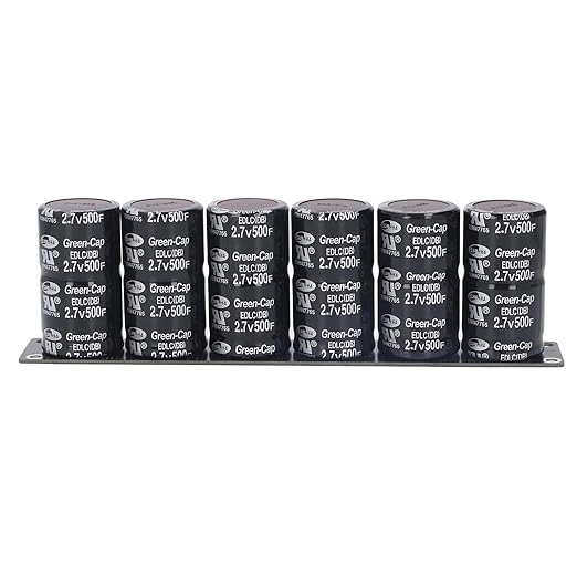6 in Super Capacitor Set 1 2.7V500F Super Capacitor Capacitor Energy Storage Components 16V 83F for Electronic Devices