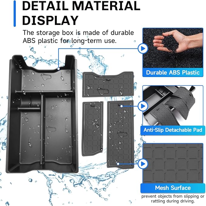 SXCY for 2026 Toyota RAV4 Center Console Organizer for 2026 Toyota RAV4 Accessories for 2026 Toyota RAV4 Console Organizer Armrest Console Tray
