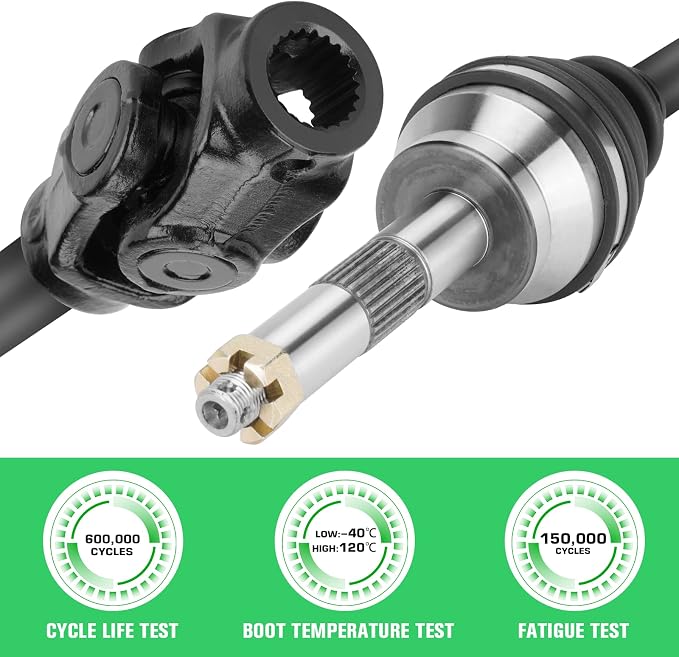 Youxmoto Front CV Axle & Wheel Bearing Kit for Polaris 2000-2002 Magnum 325 / Xpedition 225 425; 1995-1998 Magnum 425; 95-02 Scrambler/Sportsman/Xplorer 400; 1996-2004 Sportsman 500 Drive Half Shaft