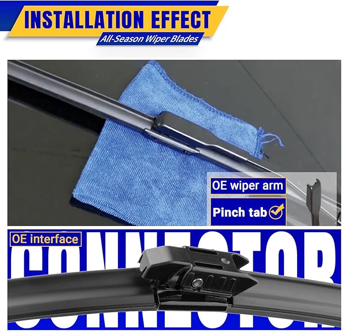 3 wipers Replacement for 2017-2022 Mini Cooper Countryman, Windshield Wiper Blades Original Equipment Replacement - 23"/21"/10" (Set of 3)
