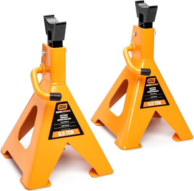 GEARWRENCH 6 Ton Ratcheting Jack Stands - Pack of 2 | GWJS6T