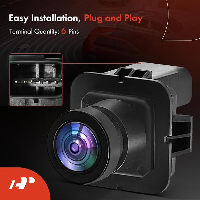 A-Premium Rear View Backup Camera C.A.P.A. Compliant Compatible with Ford | Parking Camera for Mustang 2015-2023 - Replace# FR3Z-19G490-A, FO1960121C