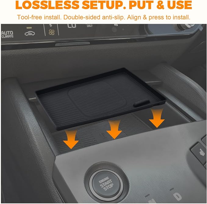 Wireless Charging Anti-Slip Mat for 2026 Kia Sportage Hybrid/Plug-in Hybrid Accessories Wireless Charging Pad Cordless Charger Mat Heat Insulating Silicone Material(Not for Fuel Versions)