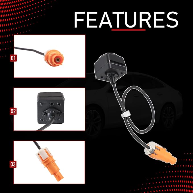 42861580 Car Rear View Backup Camera Compatible with 2023-2024 Chevrolet Chevy Malibu 1.5L 4Cyl Camera Reverse Parking Assist Installation Monitor System Replaces 84543080