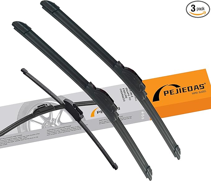 3 Wiper Blades for Hyundai Veloster 2012 2013 2014 2015 2016 2017, OE Genuine Replacement (26″/18″ Front Wiper + 9″ Rear Wiper)