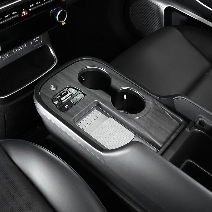 YOUTOOCAR Gear Shift Panel Cover Compatible with Hyundai IONIQ 9 Accessories (Wood Grain)