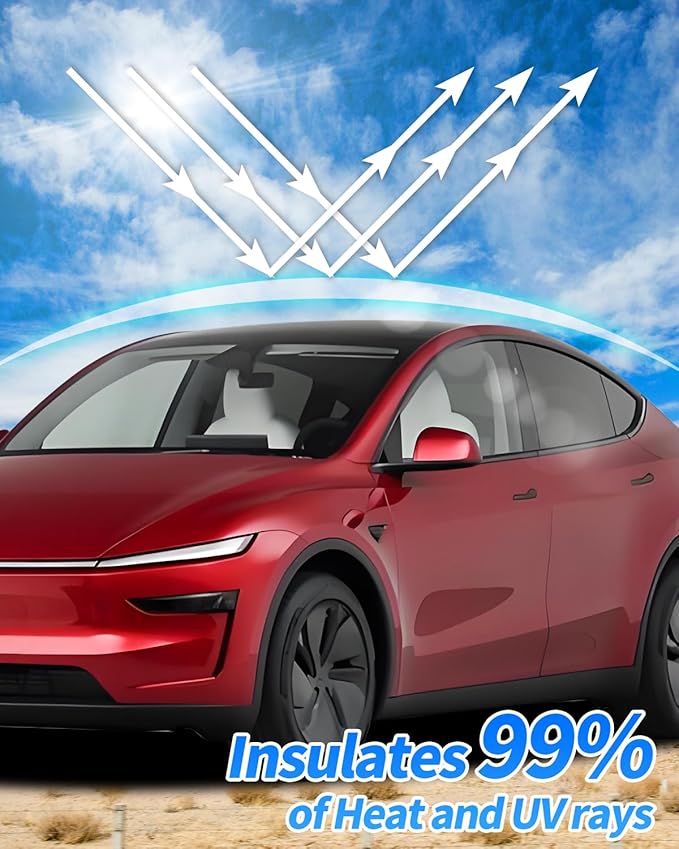 for Tesla Model Y Juniper Sunshade Glass Roof Accessory Rear Windshield Sun Shade for Tesla Model Y Juniper 2025