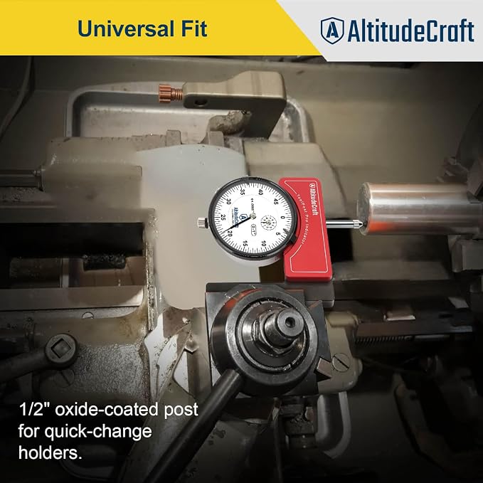 Lathe Tool Post Indicator and Low Profile Adapters Bundle