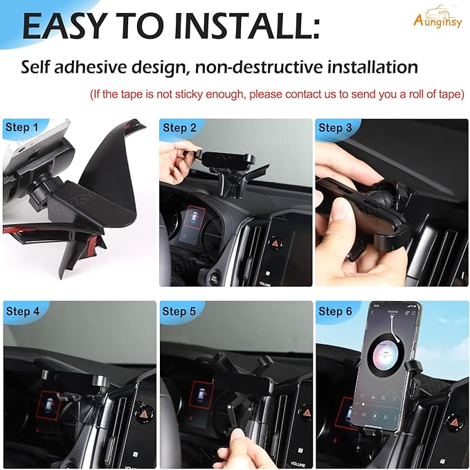 Car Phone Holder Compatible with Subaru Crosstrek 2024+ & WRX 2022+, Center Console Air Outlet Vent Panel Cell Phone Mount Dashboard Hands-Free Universal Mobile Phones Navigation Bracket Accessories