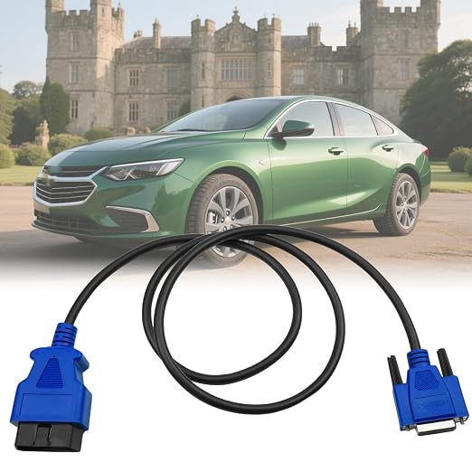 493113 OBD2 Cable Adapter 16 Pin Fit for Nexiq USB Link 2 & Nexiq USB Link 3 Fits for J1962 Vehicles Ford GM Dodge Volvo Mack Isuzu Hino ETC Replacement for 493113