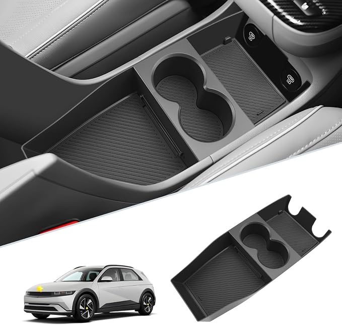 SKTU for 2025 2026 Hyundai Ioniq 5 Center Console Organizer for 2025 2026 Hyundai Ioniq 5 Lower Console Tray 2025+ Ioniq 5 Under Console Organizer 2025 2026 Ioniq 5 Accessories (Not fit Ioniq 5 N)