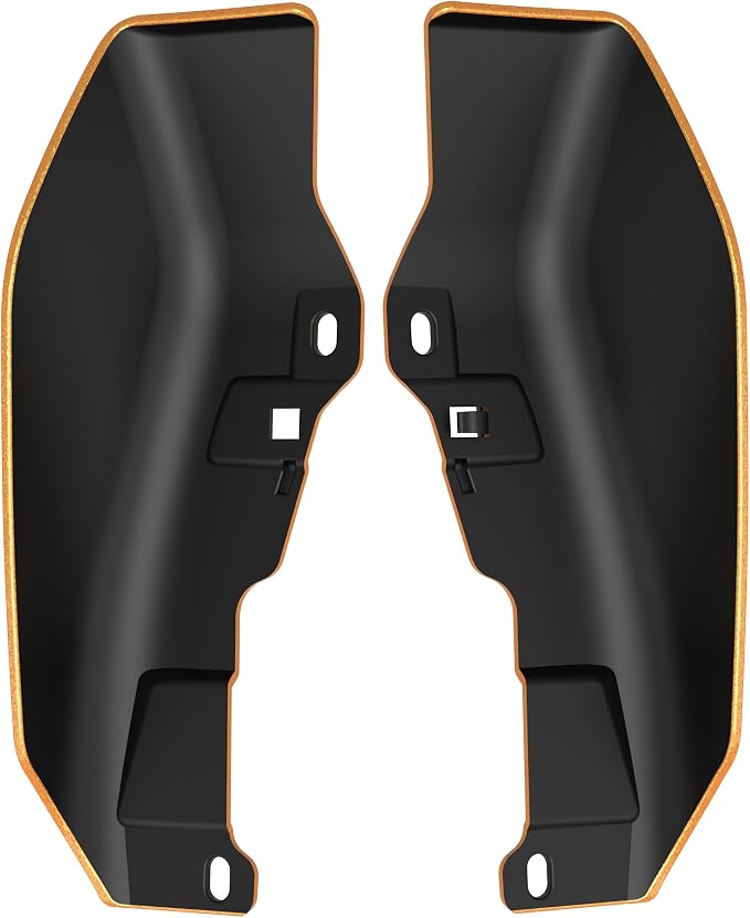 Color - Matched Mid Frame Air Deflectors Heat Shield, Perfectly Fit for Harley Touring Models 2009-2026 Hard Candy Gold Flake