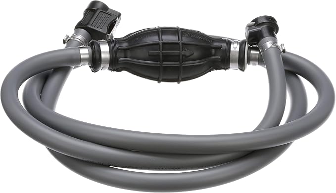 Attwood Honda Marine Fuel Line Kit, EPA Compliant, 6 Feet Long, 3/8-Inch Diameter Hose with Tank & Engine Fittings, includes Sprayless Connectors (Tank-side Fitting), Primer Bulb, 93806HUS7
