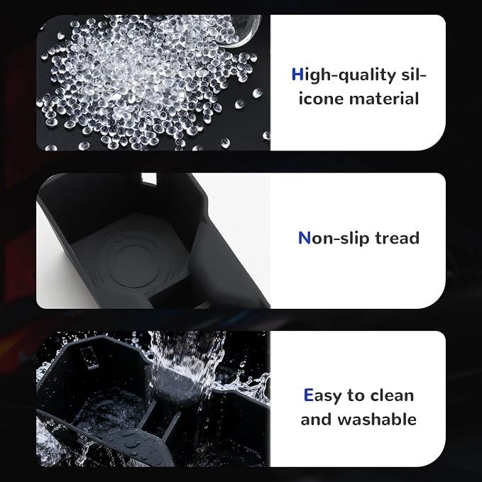 Auovo 6PCS for Toyota RAV4 2026 Accessories Center Console Organizer&Cup Holder&Wireless Charging Mat &Lower Protective Pad