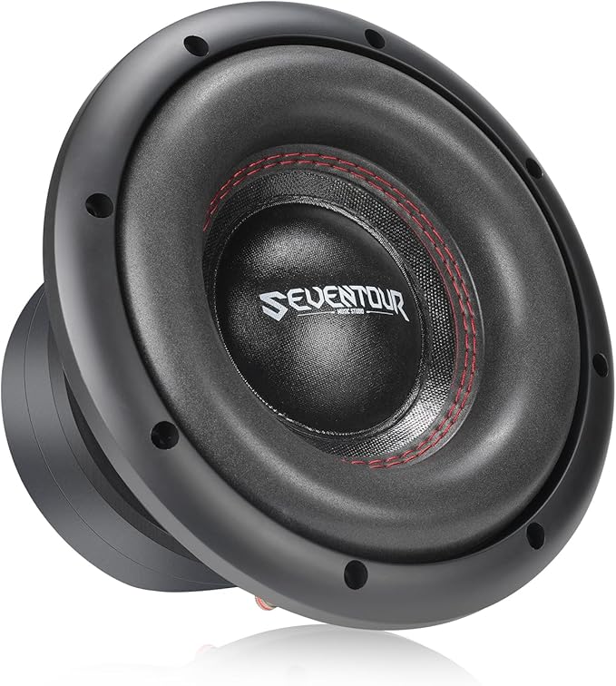 Seventour 8" 700W Max Power Dual 4 Ohm Car Subwoofer,Dual Voice Coil High-Strength Dual Magnets,Foam Surround for Vehicle Stereo Sound System (8" - Dual 4 Ohm)