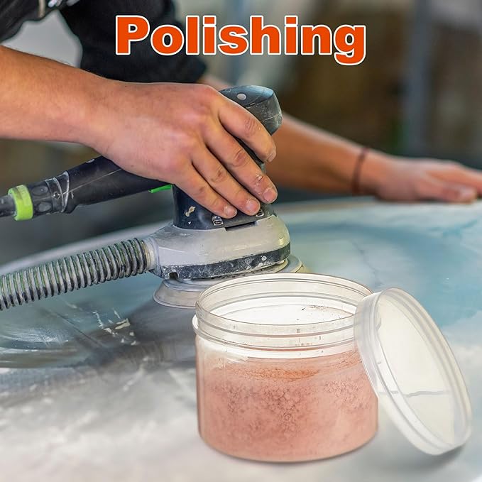 Teenyyou 10 oz Cerium Oxide Polishing Powder for Glass with 1 Plastic Bottle 3.5 Um Cerium Oxide High Grade Polishing Compound Glass Scratch Remover for Repair Buffing Ceramics