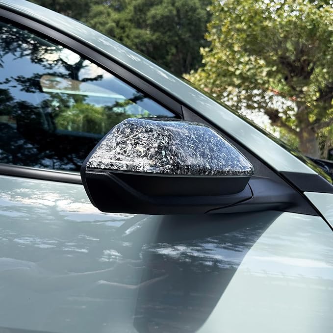 2PCS Exterior Side Mirror Covers Trim Compatible with Kia K4 2025-2026 Accessories (Forged)