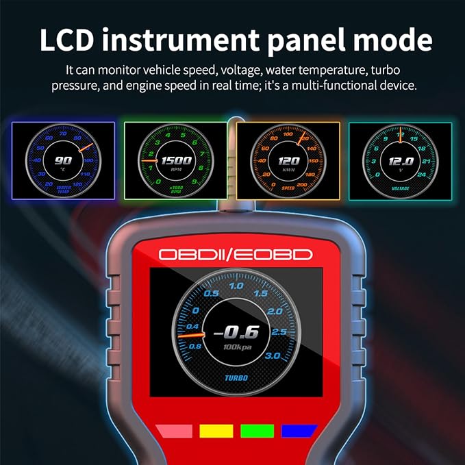 K2 obd2 scanner obd2 scanner diagnostic tool with Battery Tester, Check Engine Fault Code Reader with freeze frame, oxygen sensor testing, I/M readiness status,suitable for OBDII/EOBD vehicle