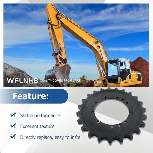 WFLNHB 12 Bolt Hole Drive Sprocket 1032265 Replacement for John Deere 27D 30G 35D 35G ZX27U-2 Excavator