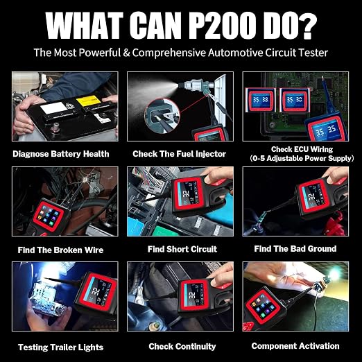TopDiag P200 Automotive Circuit Probe Kit & Topdiag P60 Probe Tester, Automotive Circuit Test