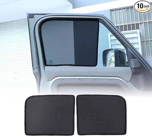 Window Shade Compatible with 2020-2025 L@nd Rover Defender 110, Breathable Mesh Side Window Screens Shade Cover for Baby, UV Rays Protection Sun Shade Blocker (Front Side Windows 2Pcs)