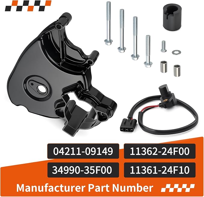 Engine Front Sprocket Cover & Protector W/Bolt + Speed Sensor For Suzuki Hayabusa 1300 GSX1300R/RX 1999-2007 11361-24F10