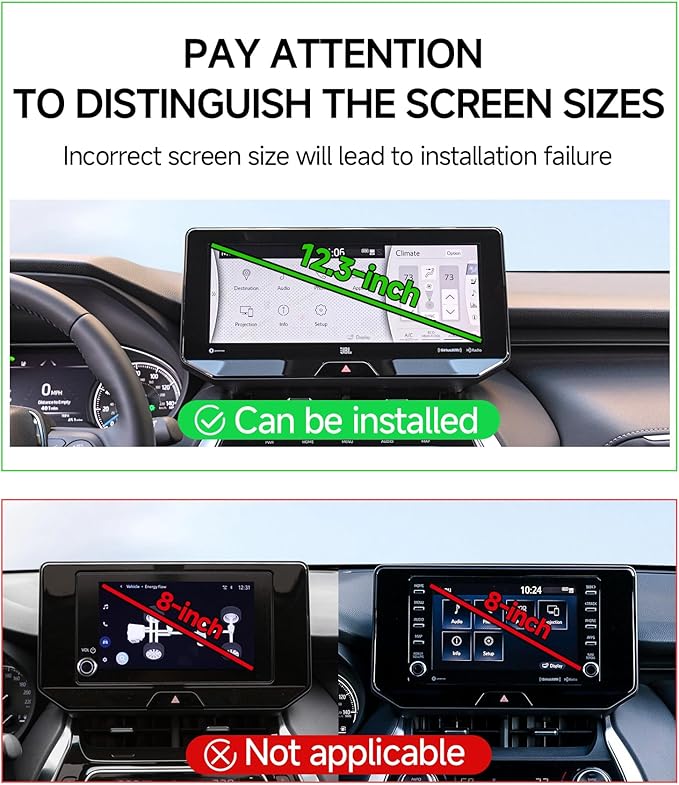 Qi2.2 Max 25W Fast Wireless Car Charger Phone Holder for 2021-2024 Toyota Venza 12.3-Inch Screen, Magnetic Phone Mount Compatible with MagSafe