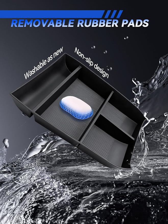 for Palisade Center Console Organizer 2023 2024 2025 Hyundai Palisade (SE, SEL, XRT, Limited, Calligraphy) Accessories Armrest Tray Middle Storage Box Insert Container Durable ABS Plastic