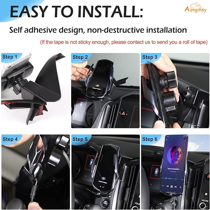 Car Phone Holder Compatible with Subaru Crosstrek 2024+ & WRX 2022+ Center Console Air Outlet Vent Panel Mobile Phone Mount Instrument Hands-Free Universal Cell Phones Navigation Bracket Accessories