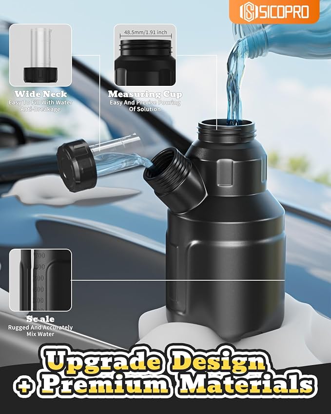 Foam Cannon for Pressure Washer, Car Wash Foam Gun Kit, Convenient Addition of Soap Solution, Tool Daily Foam Cannon with 1/4 Inch Quick Connector, Car Foam Sprayer