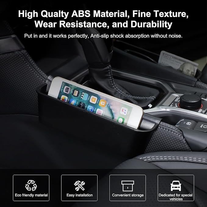 PIUGILH Shifter Storage Box Organizer Tray Compatible with Subaru Forester 2019-2025 Interior Accessories, Gear Shift Side Tray, Center Console Organizer