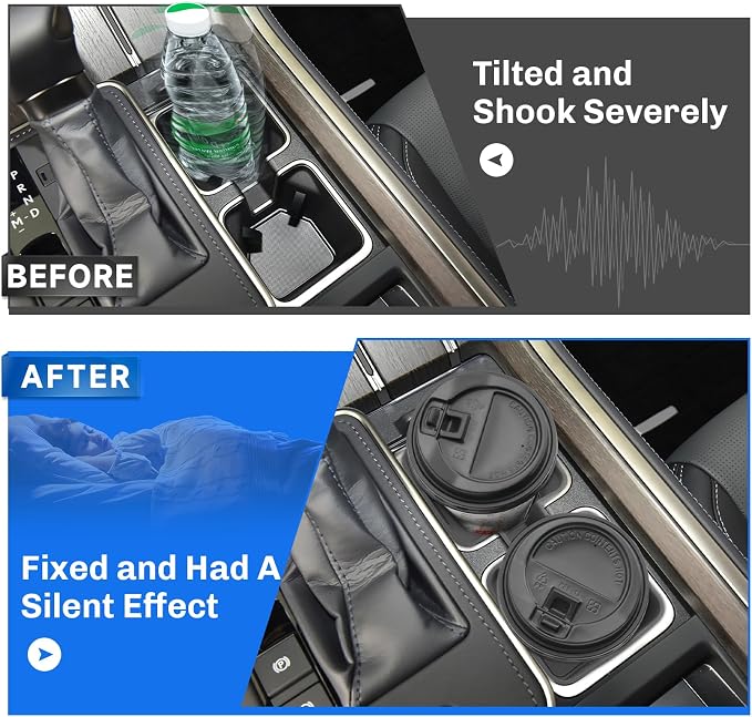 SXCY for 2024 2025 2026 Lexus GX550 Cup Holder Insert 2025 GX 550 Accessories TPE Cup Holder Limiter for 2025 2026 GX550 Console CupHolder Adapter Non-Slip Drink Stopper Drink Stabilizer