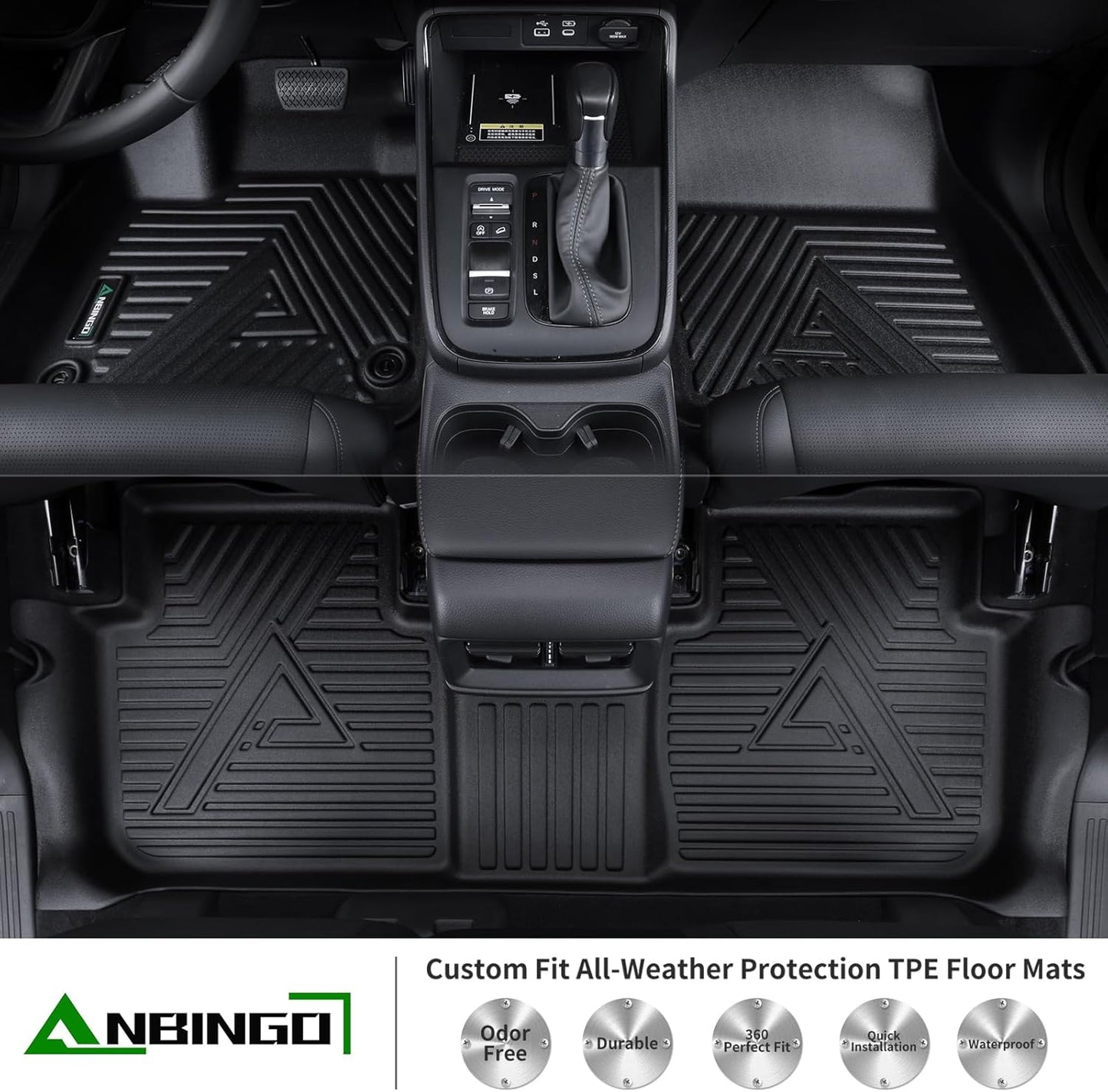 ANBINGO® Floor Mats & Cargo Liner Set for 2024 2025 2026 Chevy Trax LS | 1RS | LT | 2RS | ACTIV & 2024 2025 2026 Envista | Preferred | Sport Touring | Avenir -Full Set